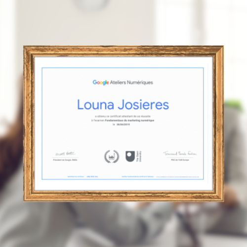 Image de la certification de Louna